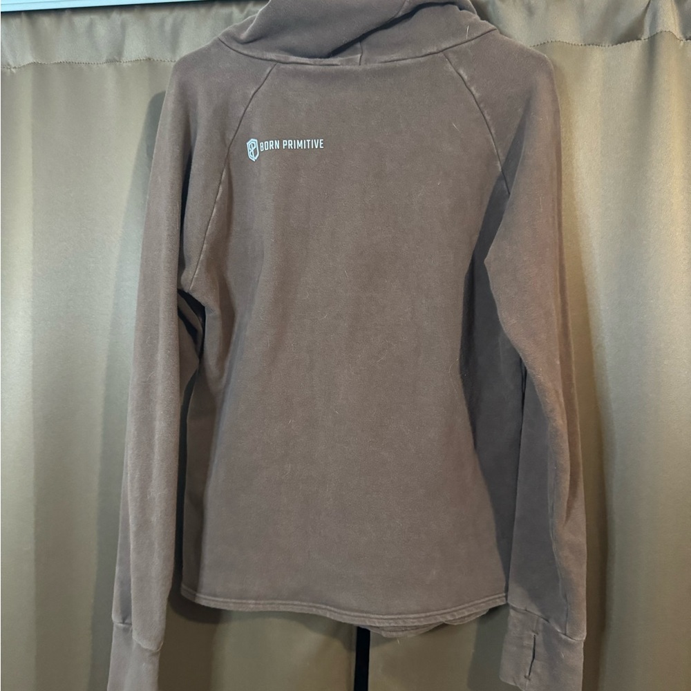 Born Primitive Chocolate Brown Fleece Hoodie